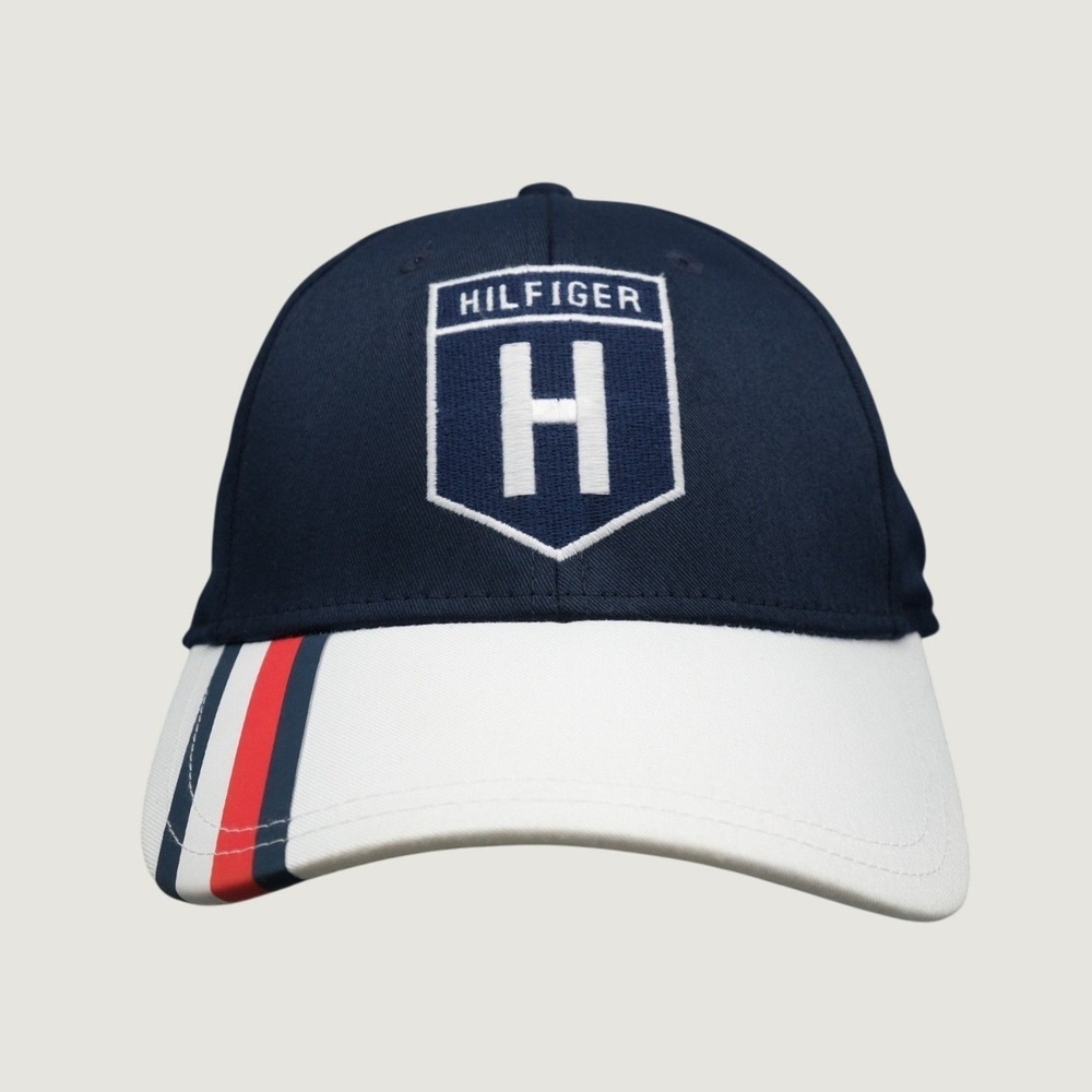 NWT Tommy Hilfiger Baseball Cap OS Navy Blue White Wicking C8278D4158 079